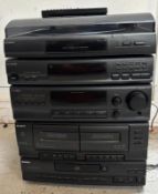 A Sony stack system with remote control