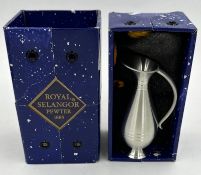 A Royal Selangor pewter bud vase on original packaging