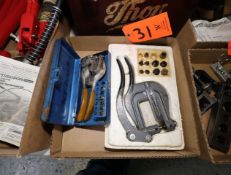 Lot - (2) Hand Powered Punches
