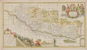 TOPOGRAPHIE - LANDKARTE: Baden-Württemberg: „Vera totius Marchionatus Badensis, et Hochbergensis, .