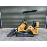 New Unissued 2025 Rubber Tracked Skid Steer Loader, Joystick Controls 13.5HP 750KG