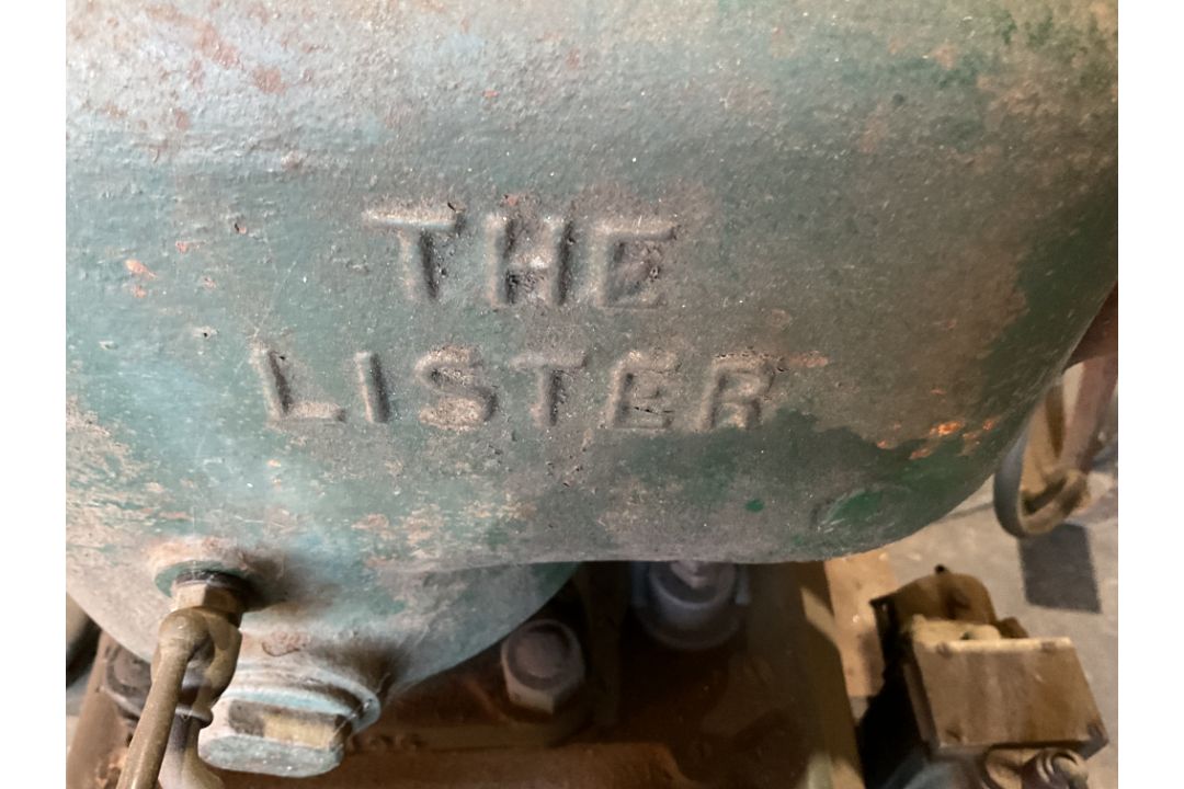 R.A Lister Vintage Stationary Engine c/w Cart, Fly Wheel etc - Image 3 of 12