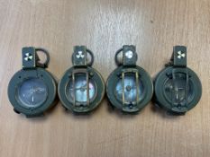 4x Stanley London British Army Prismatic Compass, from MOD