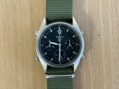 Rare Seiko Gen 1 Pilots Chrono Thick Case RAF Harrier Force Issue, Sn° 6048, Date 1988, from MOD