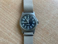 CWC W10 British Army Service Watch, Nato Marks, Date 1991, Gulf War 1, from MOD