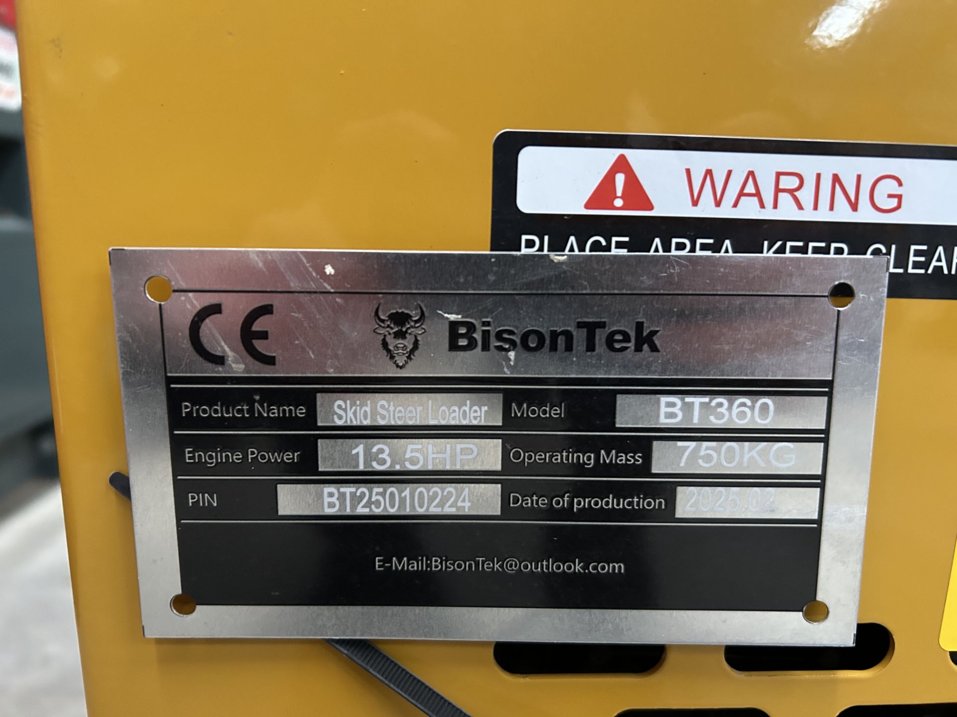New Unissued 2025 Rubber Tracked Skid Steer Loader, Joystick Controls 13.5HP 750KG - Image 25 of 25