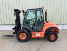 Ausa C200H Diesel Rough Terrain Forklift, Direct UK Govt Department 1786 hrs Full Cab Work Lights