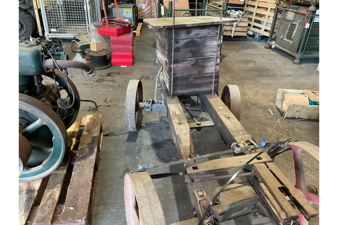 R.A Lister Vintage Stationary Engine c/w Cart, Fly Wheel etc - Image 11 of 12