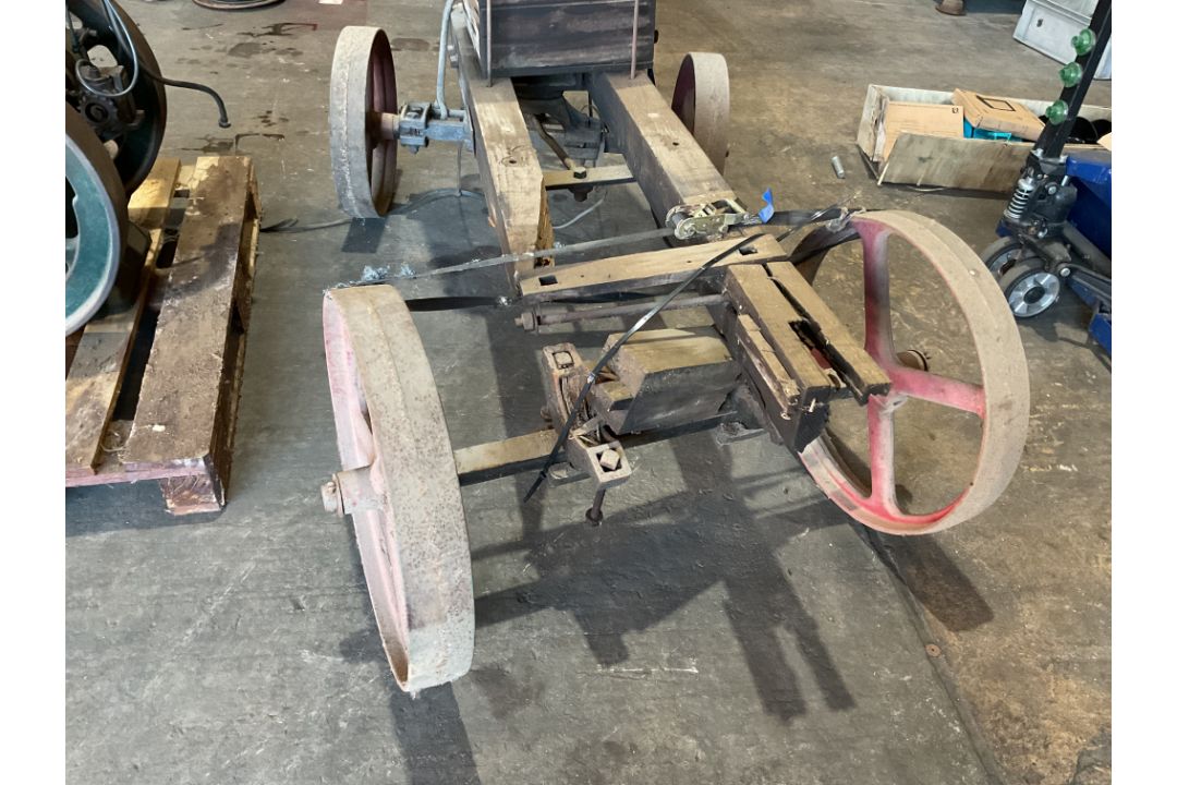 R.A Lister Vintage Stationary Engine c/w Cart, Fly Wheel etc - Image 10 of 12