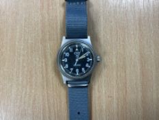 Rare CWC W10 British Army Service Watch, Nato Marks, Date 1991, Gulf War 1, from MOD
