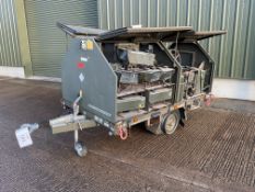MOSKIT RAF MK2 Airfield Portable Runway Lighting Kit on 2 Wheel Trailer c/w Generators etc from MOD
