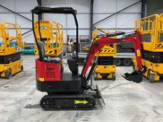 2025 Unissued JPC 1020KG 12HP Diesel Rubber Track Mini Excavator c/w Front Blade