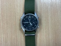 Seiko Gen 1 Pilots Chrono RAF Harrier Force Issue, Nato Marks, Sn° 2812, Date 1984, from MOD