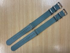 2x New Unissued Nato Military Watch Strap, from MOD
