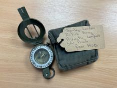 Stanley London British Army Prismatic Compass c/w Pouch, from MOD