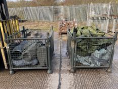 2x Stillages of Canvas Sheets and New Heaters Ducting, from MOD