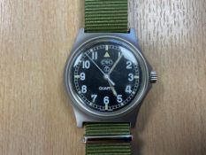 Unissued CWC W10 British Army Service Watch, Nato Marks, Sn° 2475, Date 2004, from MOD