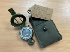 Stanley London British Army Prismatic Compass c/w Pouch, from MOD