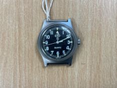 CWC British Army W10 Service Watch, Nato Marks, Date 1998, Small Chip in Glass, from MOD