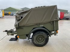 Ex Reserve Penman 1.13T 2 Wheel Trailer c/w Frame and Cover, Direct UK MOD