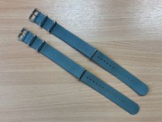 2x New Unissued Nato Military Watch Strap, from MOD