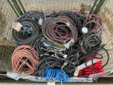 1x Stillage of Air Lines and Tyre Inflators 100+, from MOD