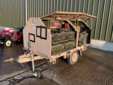 MOSKIT RAF MK2 Airfield Portable Runway Lighting Kit on 2 Wheel Trailer c/w Generators etc, from MOD