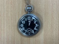 Very Rare Waltham 9 Jewel Non-Lum 0552 Royal Navy Deck Watch Issued to Nuclear Submarines, Sn° 9286