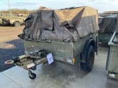 Penman 1.13T 2 Wheel Trailer c/w Frame and Cover, Direct UK MOD