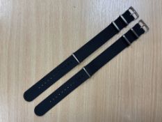 2x New Unissued Nato Military Watch Strap, from MOD