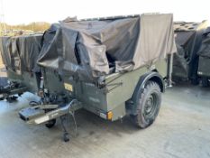 Penman 1.13T 2 Wheel Trailer c/w Frame and Cover, Direct UK MOD