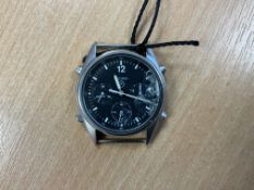 Seiko Gen 1 Pilots Chrono RAF Harrier Force Issue, Nato Marks, Sn° 10665, Date 1990, Chip in Glass