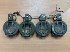 4x Stanley London British Army Prismatic Compass, from MOD