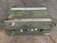 Aluminium Zarges Type Stacking Waterproof Transit Case, from MOD