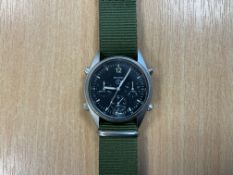 Seiko Gen 1 Pilots Chrono RAF Harrier Force Issue, Nato Marks, Sn° 4400, Date 1986, Chip in Glass