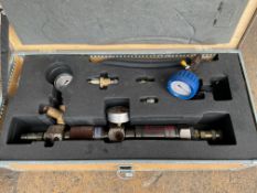 2x New Unused Hydraulic Testing Kits in Wooden Transit Cases