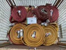 7 x Rolls of Duraline Lay Flat Fire Hose, Direct from UK Fire & Rescue