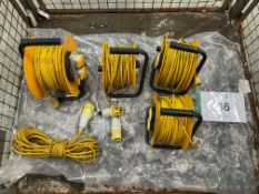 5 x 110V Cable Reel Extensions, Direct from UK Fire & Rescue