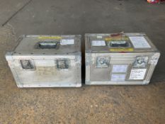 2x Aluminium High Value Optical Instrument Transit Cases, From MOD.