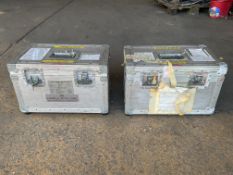 2x Aluminium High Value Optical Instrument Transit Cases, From MOD.