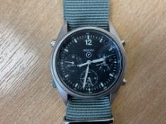 Seiko Gen 1 Pilots Chrono RAF Harrier Force Issue. Nato Marks SN° 8425 Date 1989