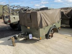 Penman 1.13T 2 Wheel Trailer c/w Frame and Cover, Direct UK MOD