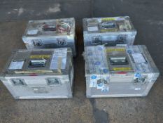4x Aluminium High Value Optical Instrument Transit Cases, From MOD.