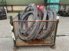 8x Unissued Coils of 20m Concertina Razor Wire, from MOD