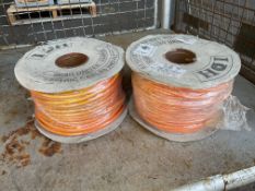 2x 100m Rolls of New Unissued 240 Volt 2 Core Cable, from MOD.