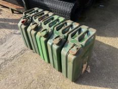 5x Unissued NATO New Old Stock 20L Jerry Cans