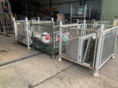 3 x Stillages Loud Hailers, First Aid Kits, Fire Blankets, Whiteboards, Flat Screen TV`s etc.