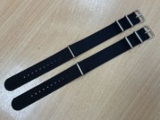 2x New Unissued Nato Military Watch Strap, from MOD