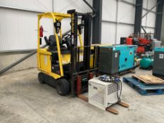 Hyster E2.00 XMS ACX 2 Tonne Electric Forklift c/w Duplex Mast, Side Shift and Charger