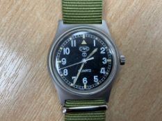 CWC W10 British Army Service Watch, Nato Marks, Sn° 1901, Date 2005, Water Resistant to 5 ATM.
